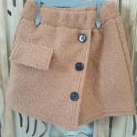 Jupe Short camel pour fille