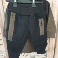 Veste de jogging Kaki/noir