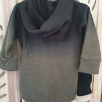 Veste de jogging Kaki/noir