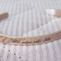 Bracelet jonc telle mère telle fille