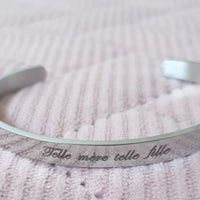 Bracelet jonc telle mère telle fille