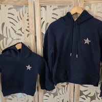 Sweat à capuche étoile femme
