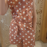 Combishort vieux rose