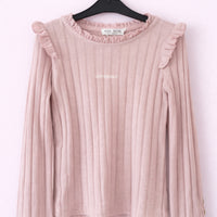 Pull fin brodé "amour" Maëlya