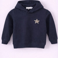 Sweat à capuche étoile fille