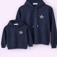 Sweat à capuche étoile femme