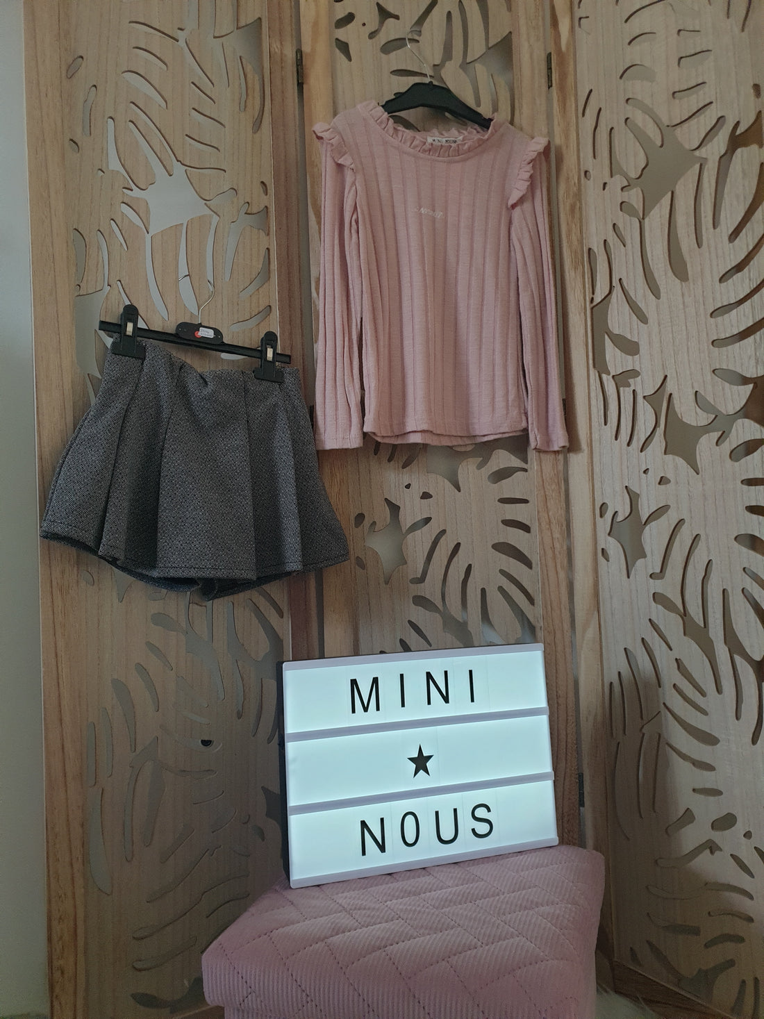 Pull fin brodé "amour" Maëlya