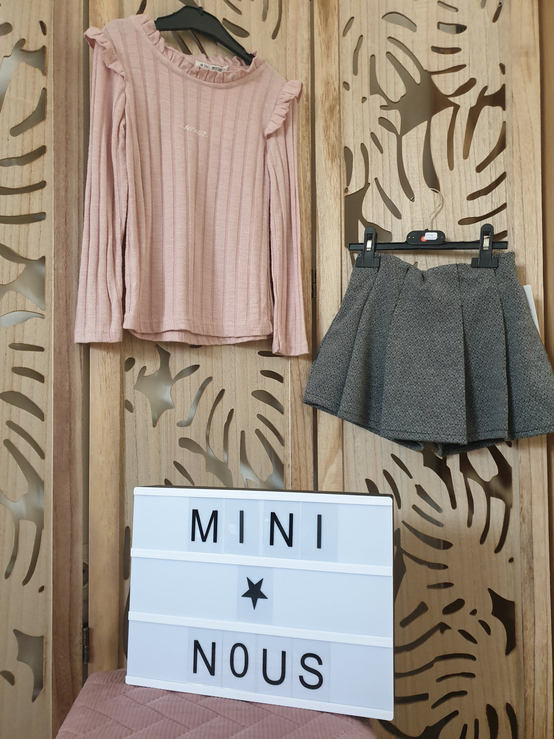 Pull fin brodé "amour" Maëlya