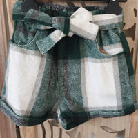 Short à carreaux Léonie pour fille – style rétro chic