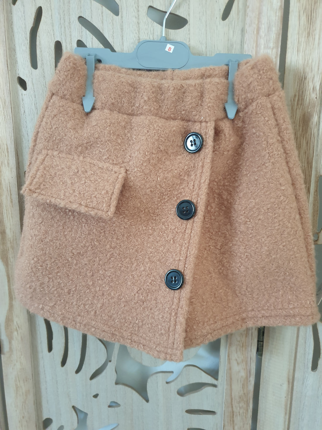 Jupe Short camel pour fille
