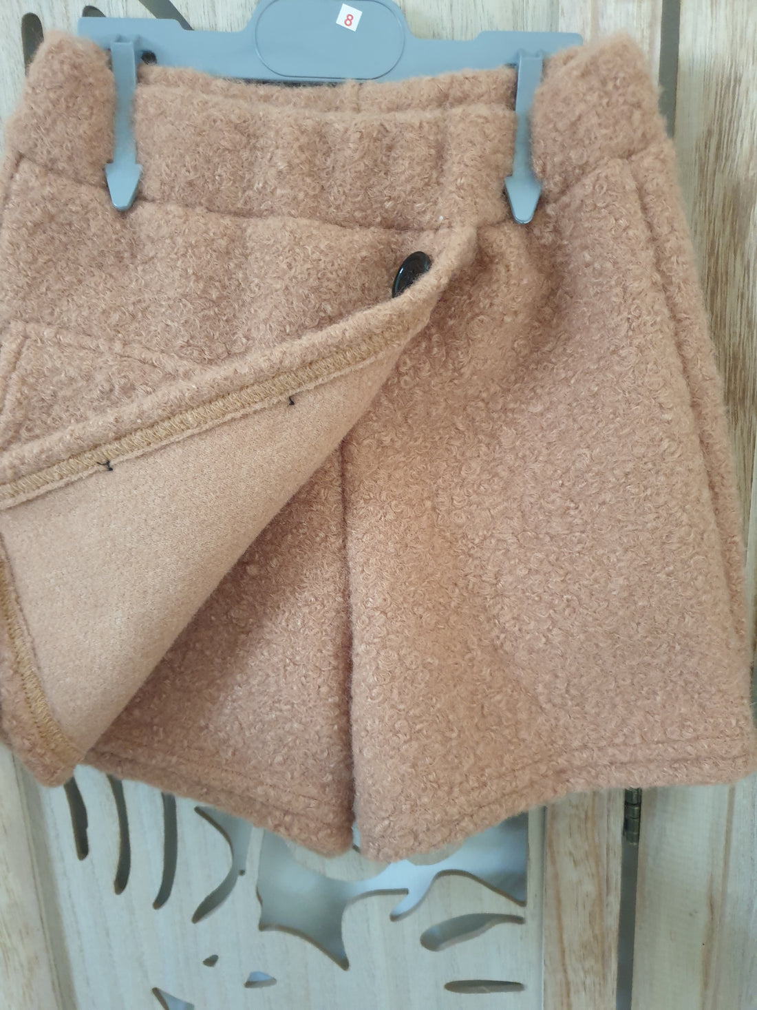 Jupe Short camel pour fille