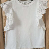 T-shirt avec broderie anglaise