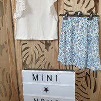 T-shirt avec broderie anglaise