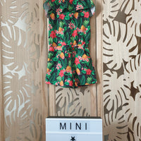 Combishort à fleurs