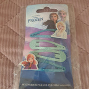 4 barrettes à cheveux Reine des Neiges