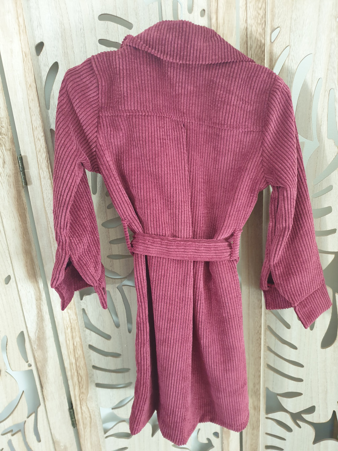 Robe en velours côtelé fille avec ceinture