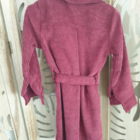 Robe en velours côtelé fille avec ceinture