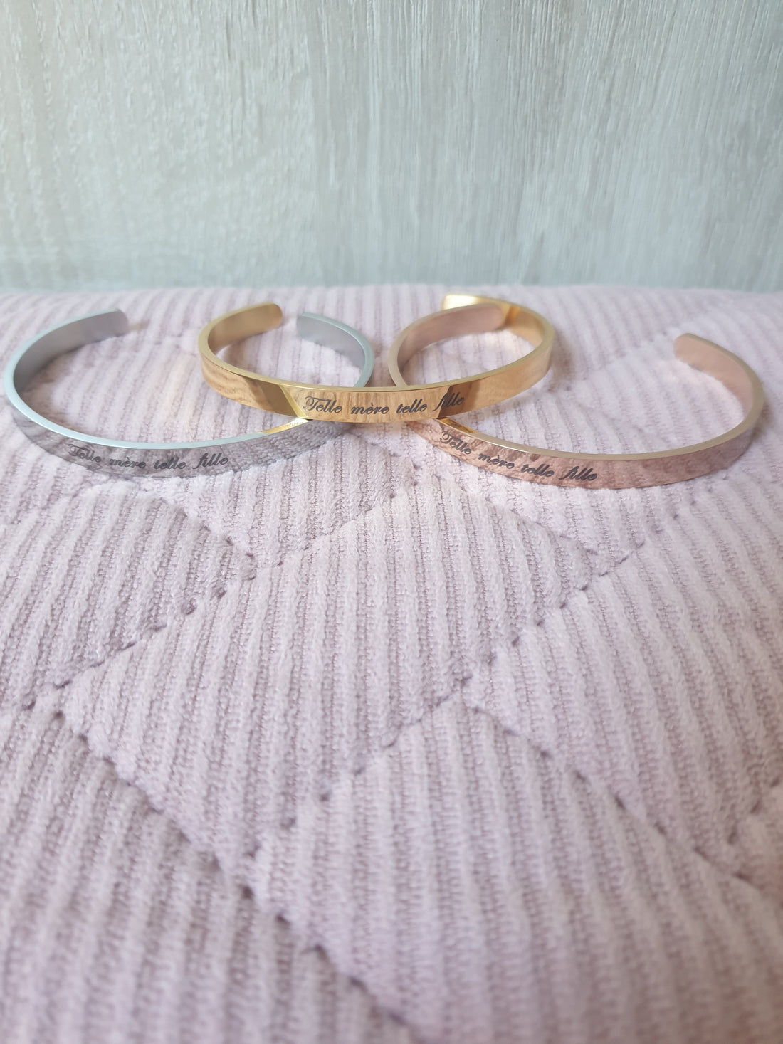 Bracelet jonc telle mère telle fille