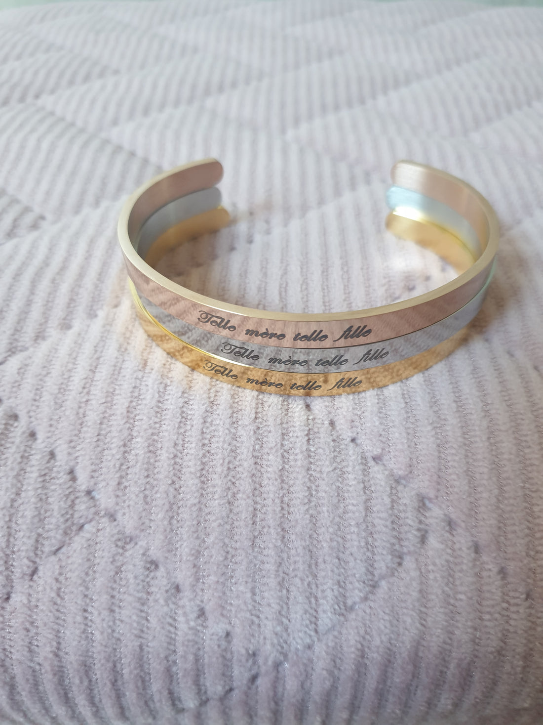 Bracelet jonc telle mère telle fille