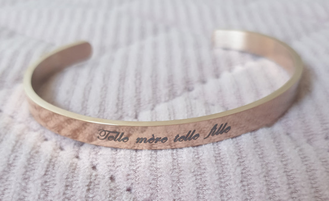 Bracelet jonc telle mère telle fille