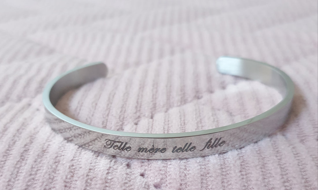 Bracelet jonc telle mère telle fille