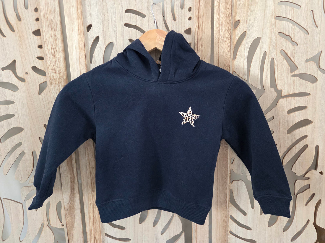 Sweat à capuche étoile fille