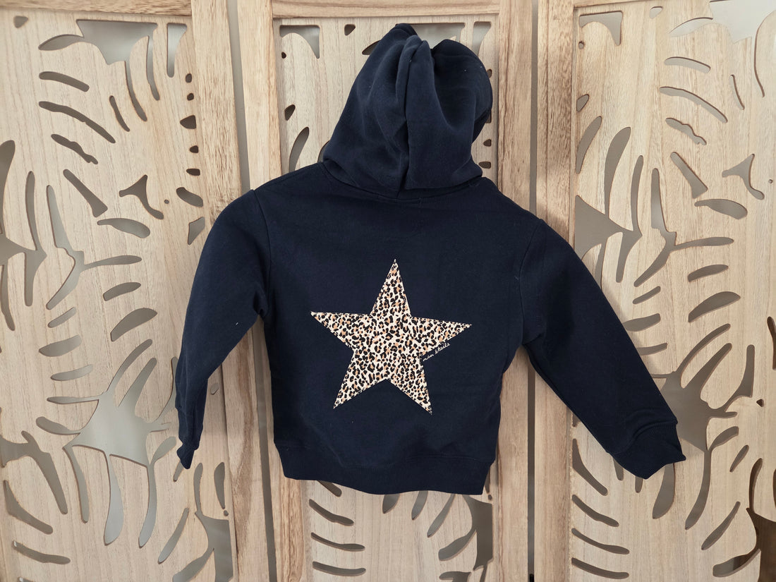 Sweat à capuche étoile fille