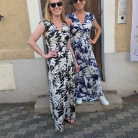 Robe longue motifs palmiers