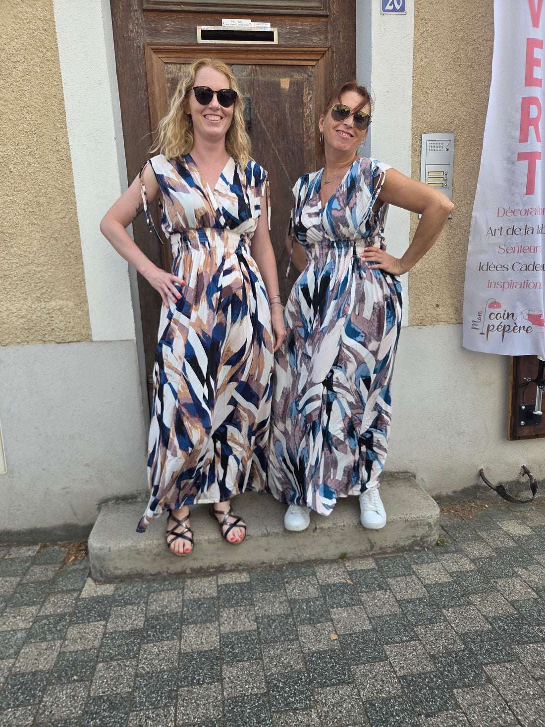 Robe longues motifs feuilles
