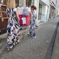 Robe longues motifs feuilles