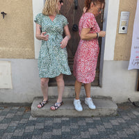 Robe courte motifs fleurs