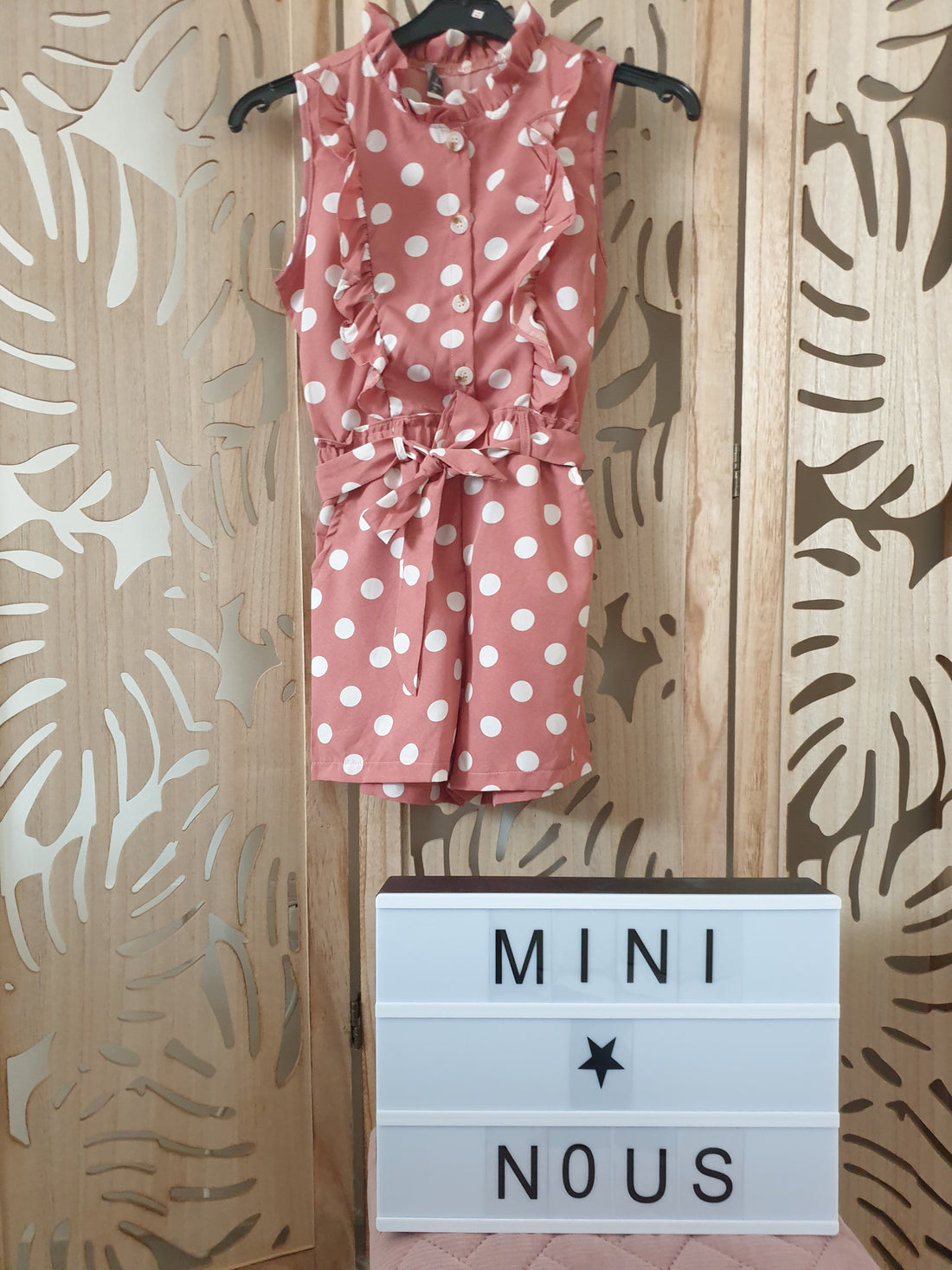 Combishort vieux rose