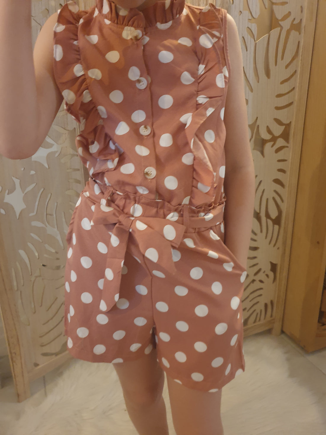 Combishort vieux rose
