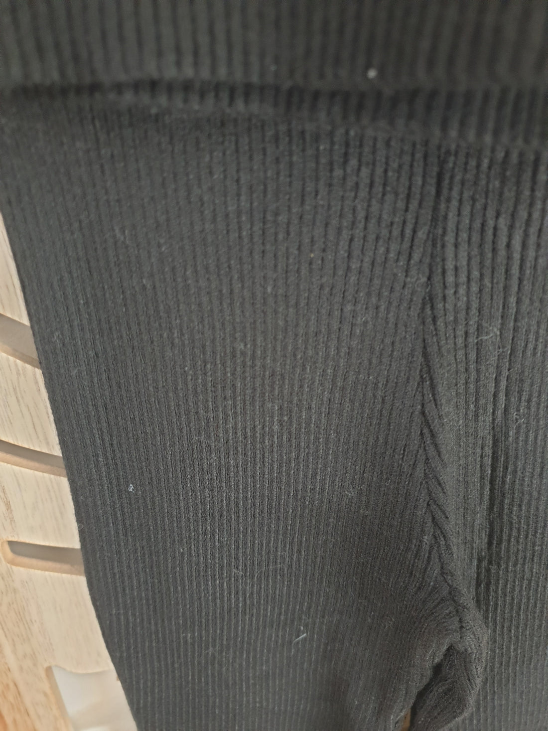 Ensemble en maille pull à volants et pantalon flare