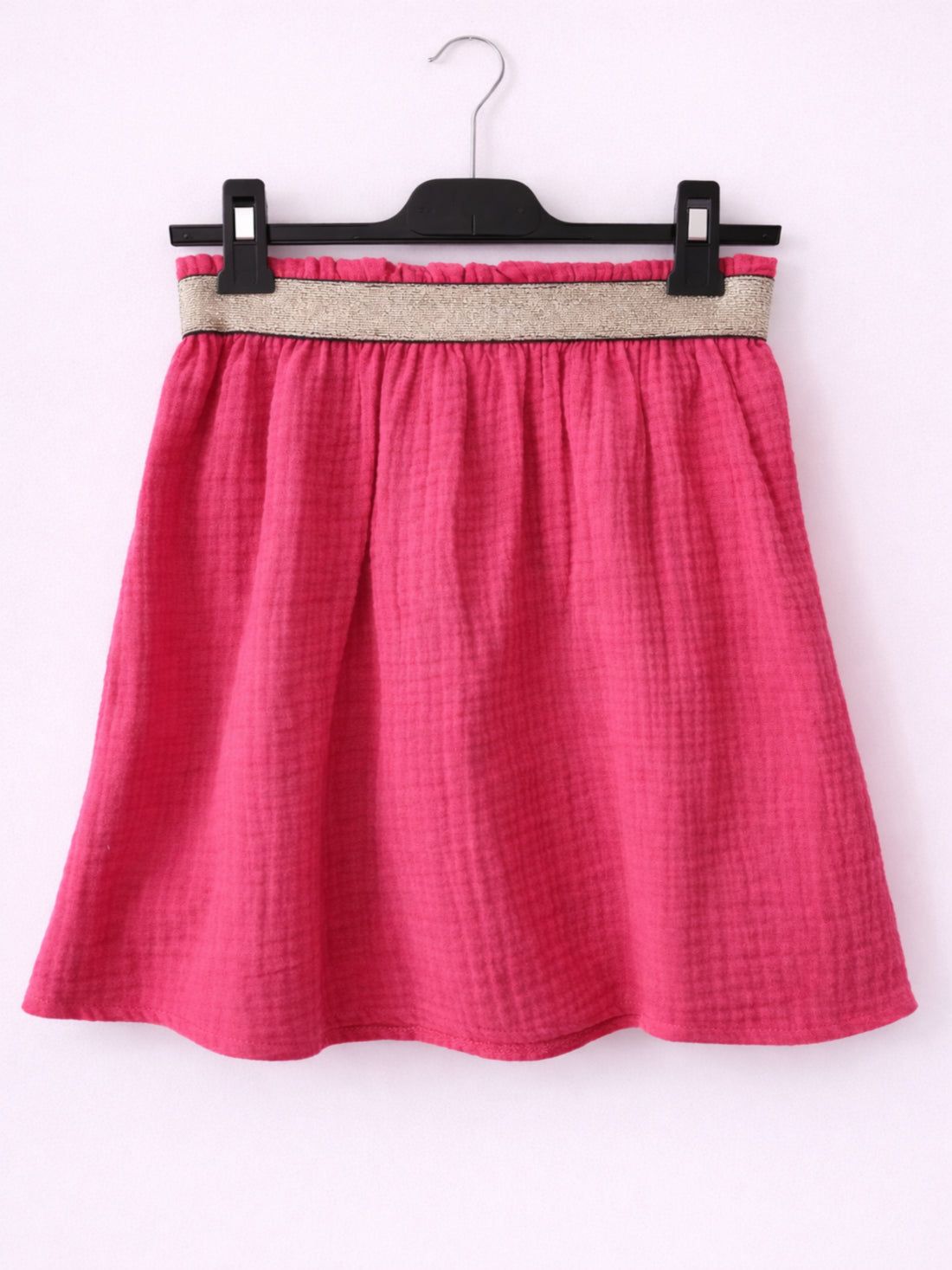 Jupe courte en gaze de coton