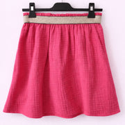 Jupe courte en gaze de coton