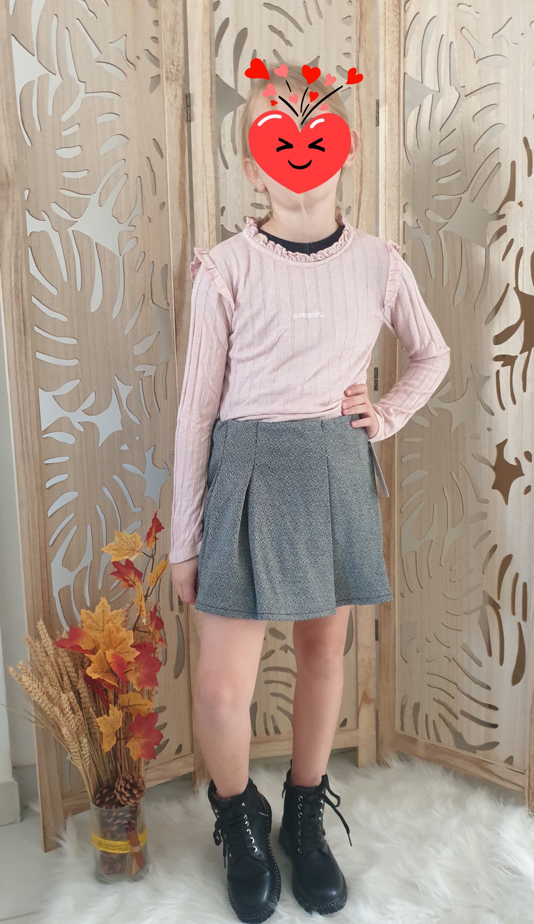 Jupe short plissée Alexandra