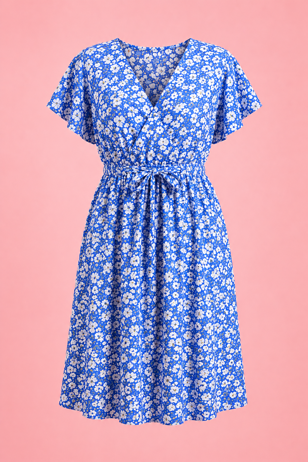 Robe courte motifs fleurs
