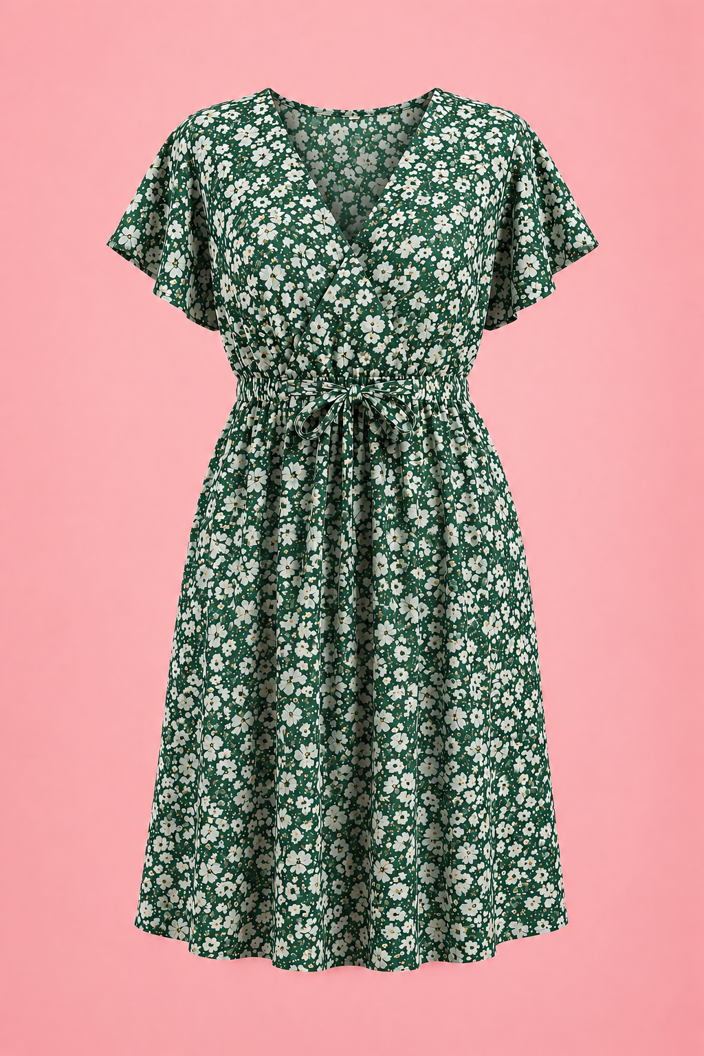 Robe courte motifs fleurs