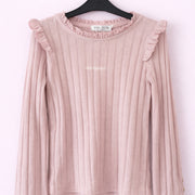 Pull fin brodé "amour" Maëlya