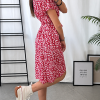 Robe courte motifs fleurs