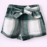Short à carreaux Léonie pour fille – style rétro chic