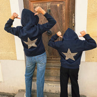 Sweat à capuche étoile fille