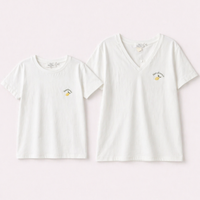 T-shirt blanc avec broderie « Zeste d’Amour » (Fille)