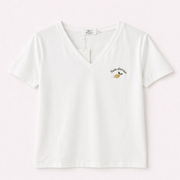 T-shirt blanc avec broderie « Zeste d’Amour » (Maman)