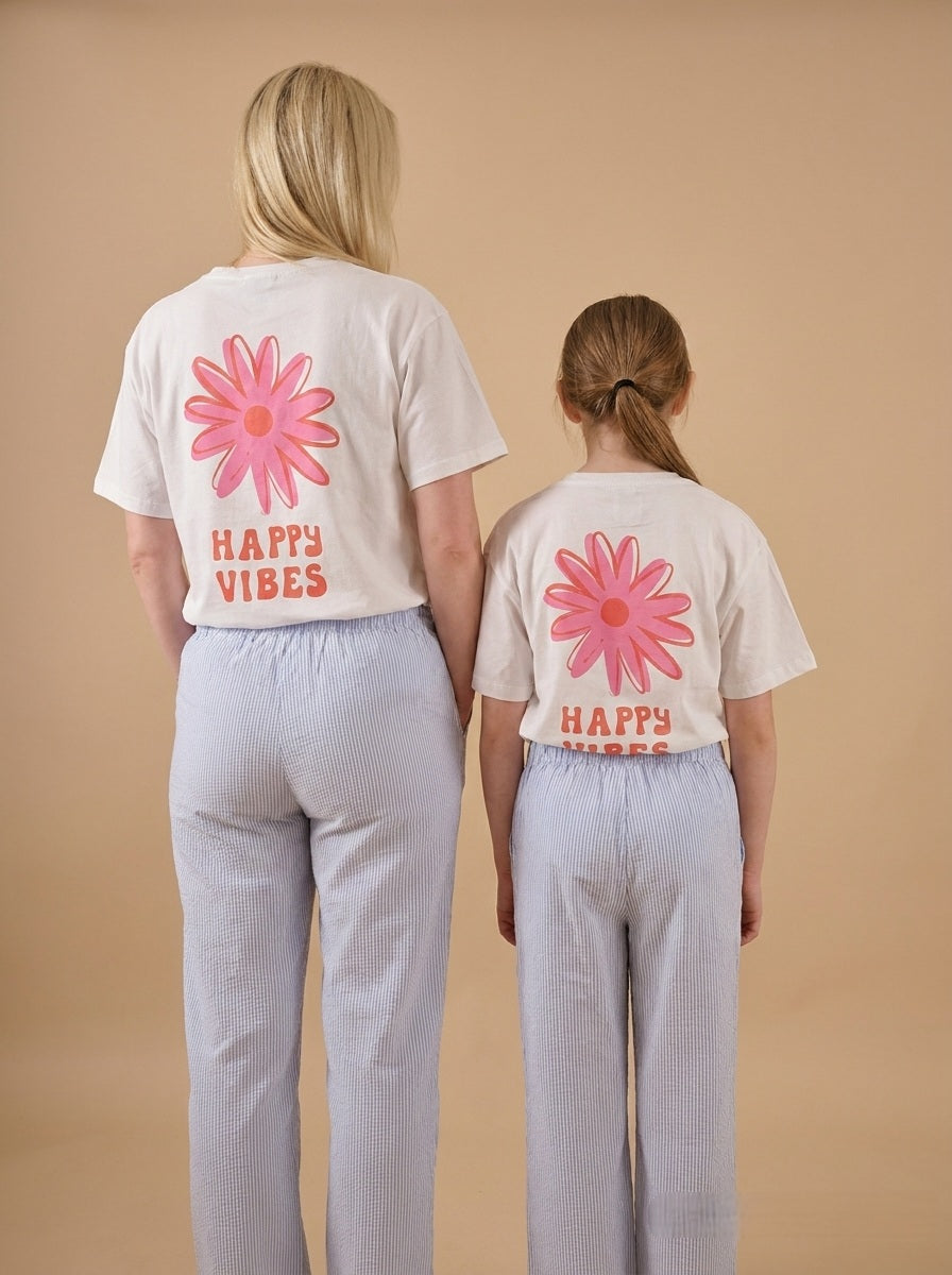 T-shirt Happy vibes (Fille)